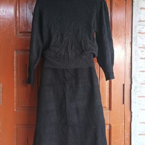 Skirt With Sweater Set