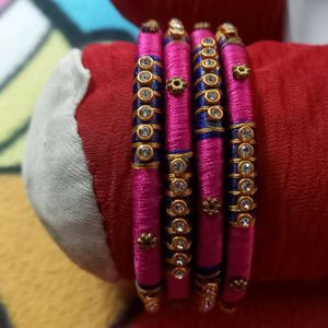 Bangles Pink And Blue