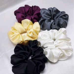 hair scrunchies satin silk 🫶🏻💜