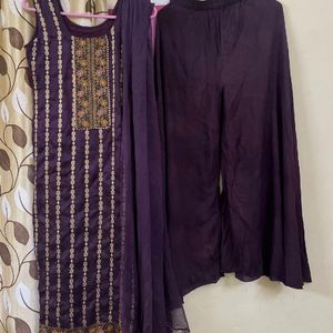 Kurta And Plaza Set