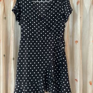 Black Polka Dot Womens Dresses