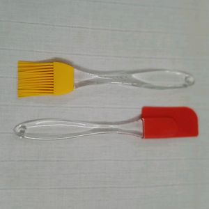 Silicone Oil Brush & Spatula