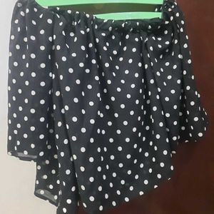 Off Sholder Polka Dot Top