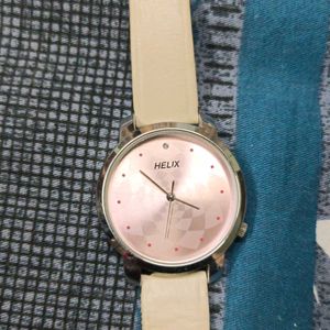 Helix Rose Gold Analog Watch