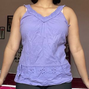 A Line Top Lavender