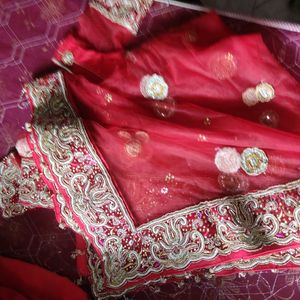 Bridal Lehenga With Free Necklace Set & Bangles