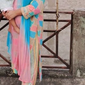 multi color afghani suit