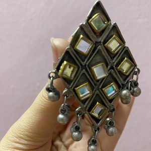 Oxidized Statement Ring