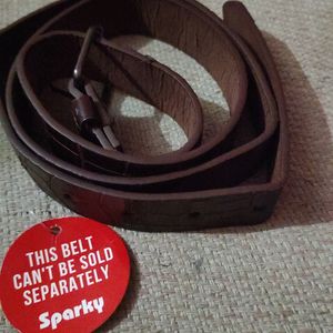 Brand New Sparky Leather Belt With Tag For Girls