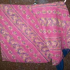 Pink And Blue Dupatta