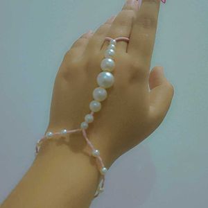 Fancy White Beads Bracelet