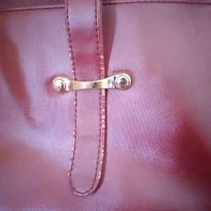 Maroon Color Handbag