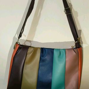 Women's Fashionable Multicolour Branded Sling Bag