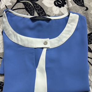 Blue Formal Top