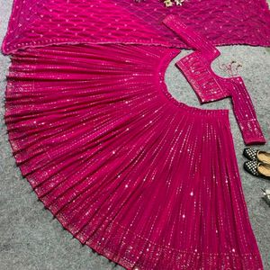 Attractive Party Wear Silk Lehenga