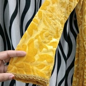 Yellow Velvet Gown