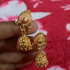 Fake Golden Earings Jhumkas