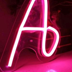 Letter 'A'  Neon Light || Neon Light For Gift / Birthday || Gift For Her/ Him || Neon Light With Charger