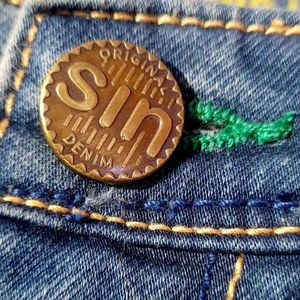 SIN Men Mid-Wash Skinny Fit Jeans