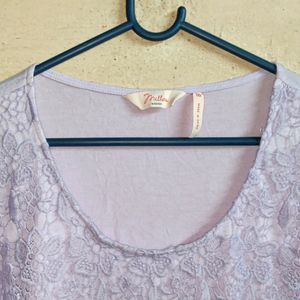 🇨🇳 MILLER'S Fashion Lace Top Layered Lavender