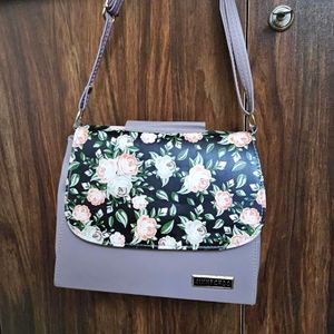 Floral Box-like Sling Bag