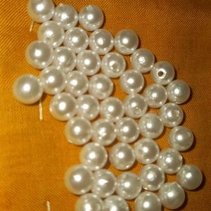 White Moti Beads