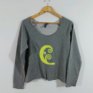 Grey Broad Neck Top (Women's)