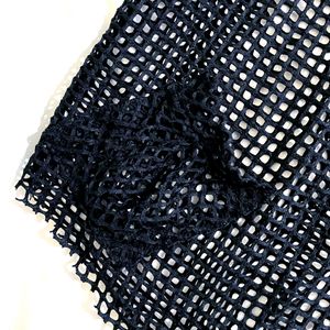 Imported Black Mesh Fishnet (Cover-up)Top