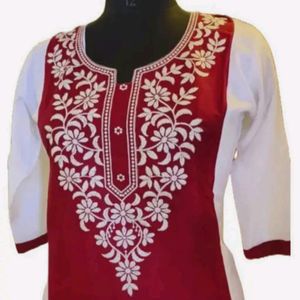 Straight Kurti Embroidery