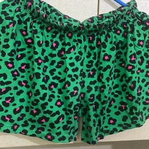 Cute Nightwear Shorts Animal Print