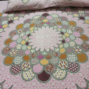 Cotton Bedsheet with Mandala Design