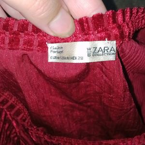 Zara Velvet Top