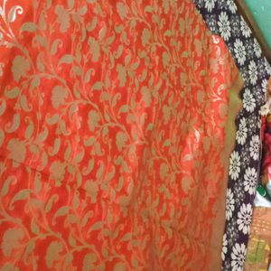 Coral New Saree