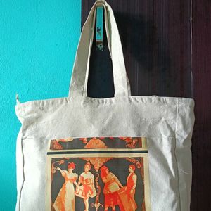 Off White Tote Bag For Aesthetic People