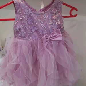 Beautiful Lavender Frock From Babyhug