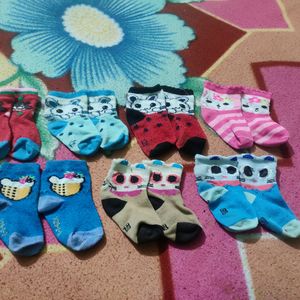 7 Jodi Socks For 2 Years Child