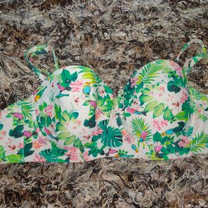 floral bikini top