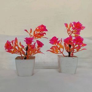 Artificial Flowers With Pot