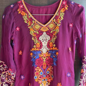 Beautiful Embroidered Kurta Dupatta