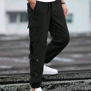 Men Cargo black pant