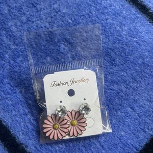 Korean Sunflower Earings #121