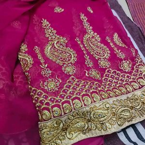 Heavy Work Saree Excellent Condition