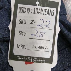 Z-22 Size 28 Straight Women Denim Jeans