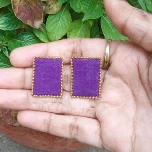 Fabric Studs Purple 💜