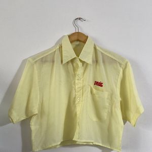 Yellow Crop Shirt