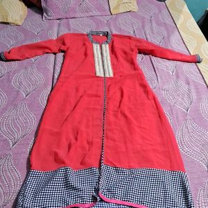 One Kurti With Inner And Second Only Kurt
