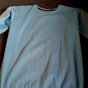 Sky Blue Full Sleeves Sweatshirt (Unisex)