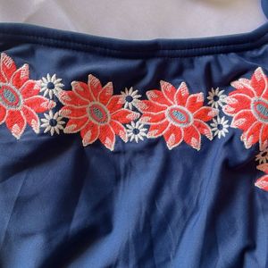 Embroidered Beach Top