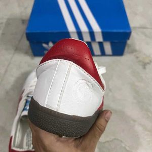 ADIDAS ORIGINALS SAMBA WHITE RED UK 8 (42)