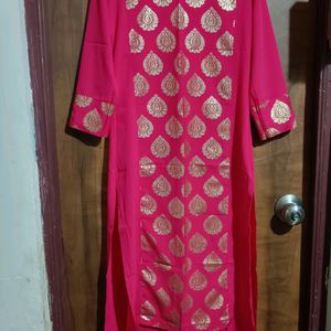 New Rose Pink Festive Kurti